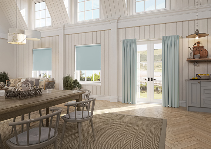 Trinity (Blackout), Baby Blue - Roller Blind - Image 7